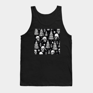 Black Christmas pattern Tank Top